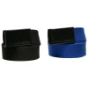 Urban Classics Unisex Canvas Belt Kids 2-Pack in black+blue