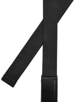 Urban Classics Unisex Canvas Belt Kids 2-Pack in black+blue
