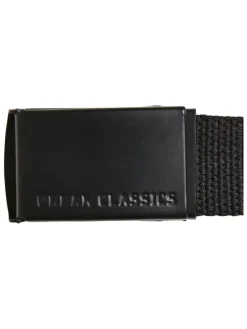 Urban Classics Unisex Canvas Belt Kids 2-Pack in black+blue