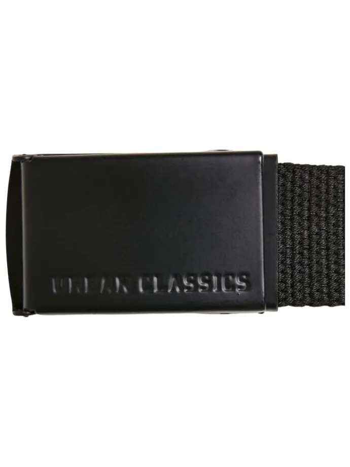 Urban Classics Unisex Canvas Belt Kids 2-Pack in black+blue