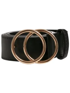 Urban Classics Unisex Ring Buckle Belt in black