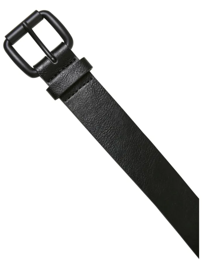 Urban Classics Unisex Synthetic Leather Thorn Buckle Casual Belt in black