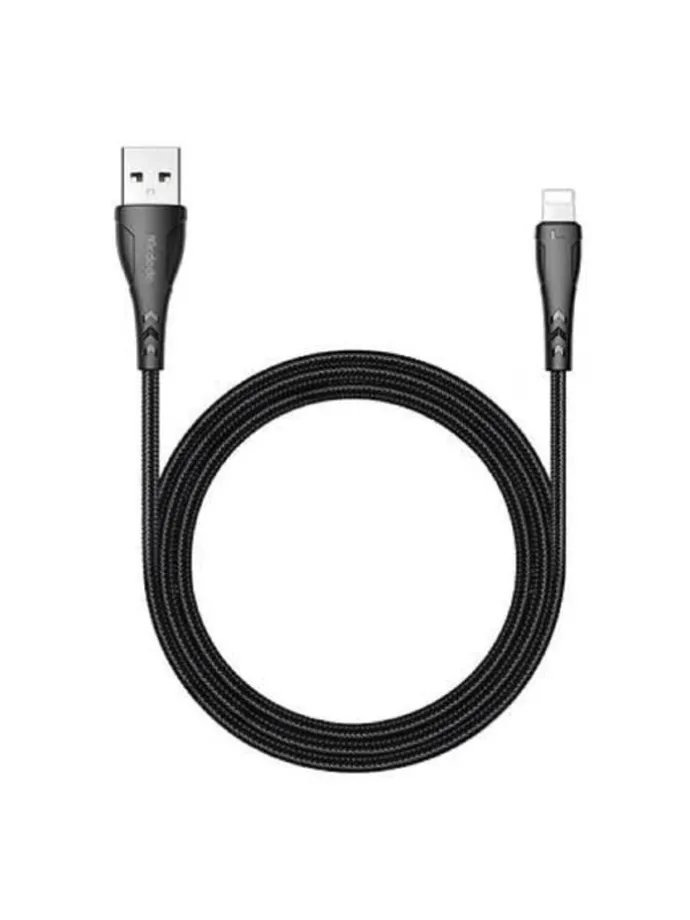 USB-auf-Lightning-Kabel 1,2m Fast Charge geflochten schwarz