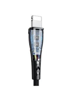 USB-auf-Lightning-Kabel 1,2m Fast Charge geflochten schwarz