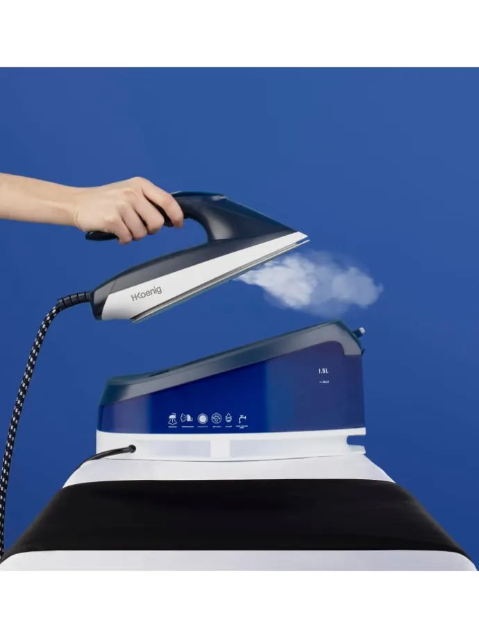 V7 Dampf-Bügelstation 2200 Watt und abnehmbarem Wassertank