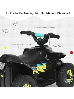 6V Elektro Quad ab 3 Jahren in Schwarz