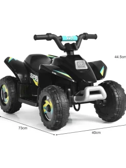 6V Elektro Quad ab 3 Jahren in Schwarz