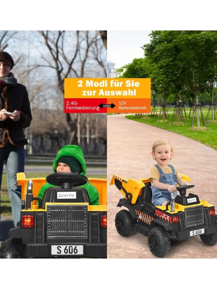 12V Traktor von 3-8 Jahren in Gelb
