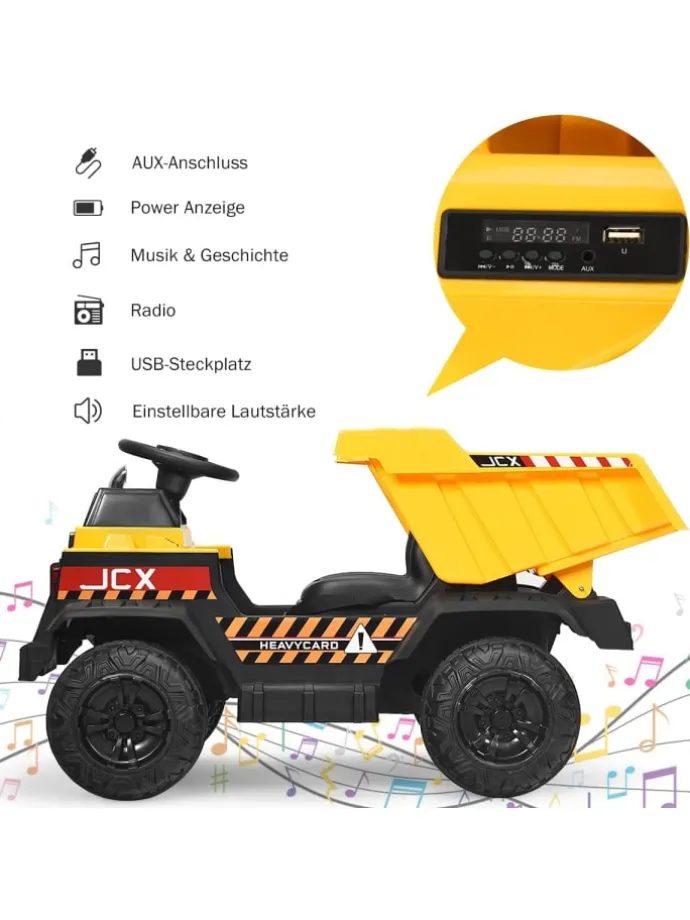12V Traktor von 3-8 Jahren in Gelb