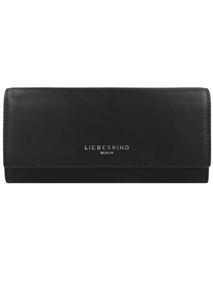 Valentina Geldbörse RFID Schutz Leder 19 cm in black
