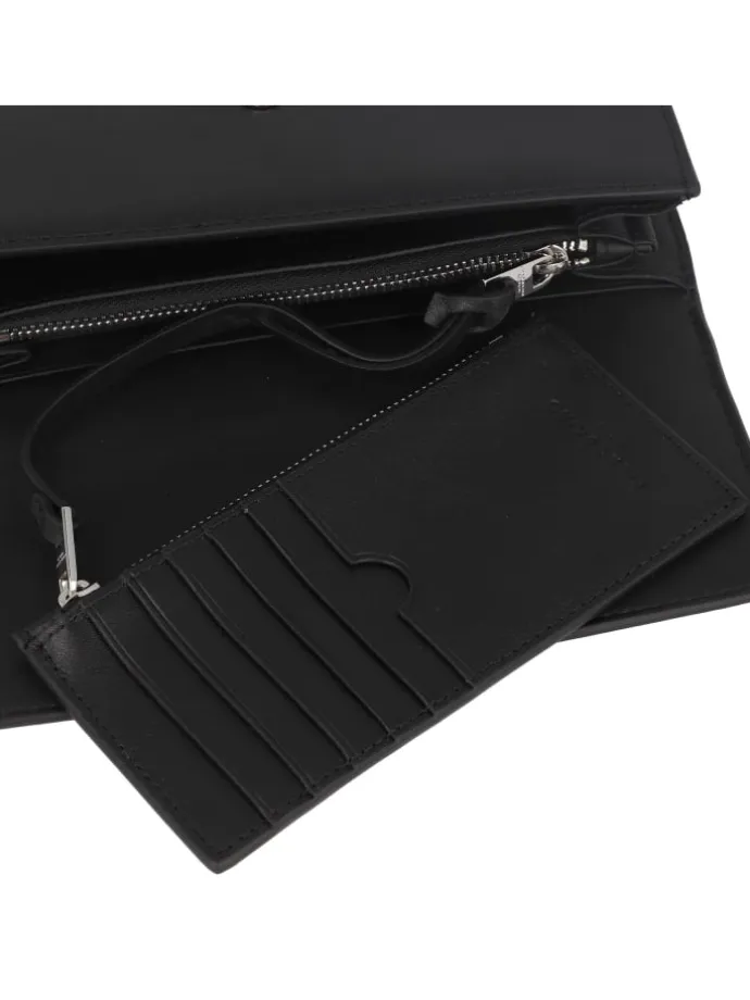 Valentina Geldbörse RFID Schutz Leder 19 cm in black