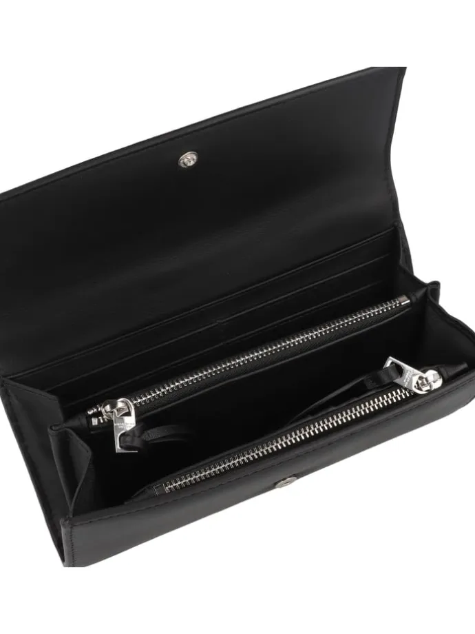 Valentina Geldbörse RFID Schutz Leder 19 cm in black