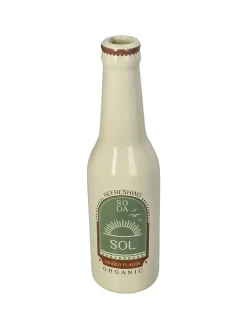 Vase ''Soda Bottle'' in Beige - (H)24 x Ø 6,5 cm