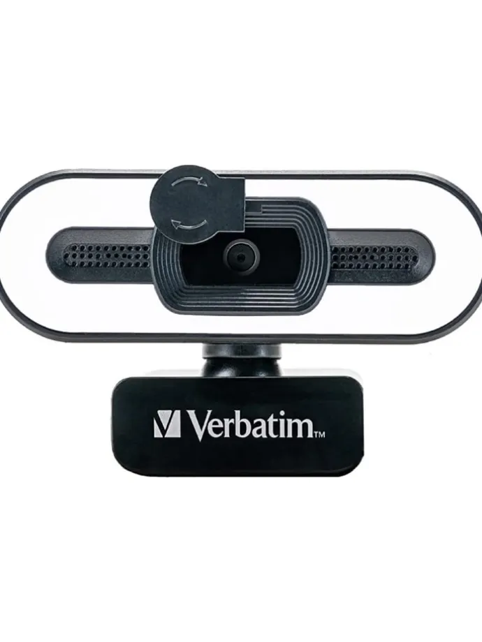 Verbatim AWC-02 Webcam – Full-HD 1080p für Büro und Homeoffice in Schwarz