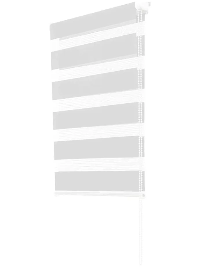 Verdunkelungsrollo "Zebra" in Weiß - (L)120 x (B)60 cm