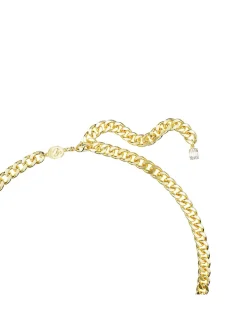 Vergold. Halskette mit Schmuckelementen - (L)45 cm
