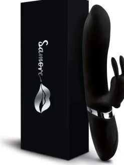 Vibrator "Klitoris & G-Punkt" mit Heizfunktion in schwarz