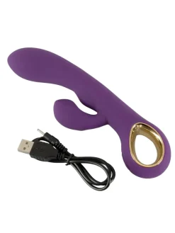 Vibrator mit Klitorisreizer Rabbit Vibrator Petit in lila