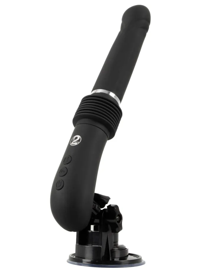 Vibrator mit Stoßfunktion RC Fucking Machine 2.0 in schwarz