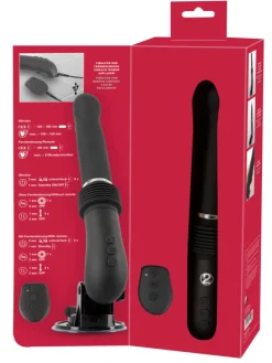 Vibrator mit Stoßfunktion RC Fucking Machine 2.0 in schwarz