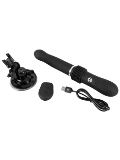 Vibrator mit Stoßfunktion RC Fucking Machine 2.0 in schwarz
