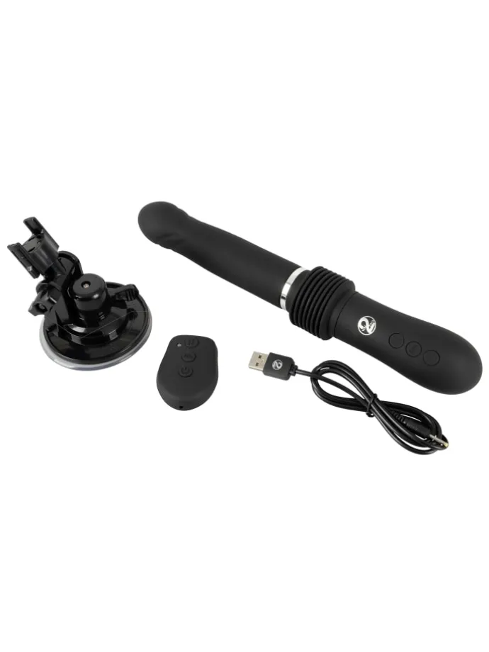 Vibrator mit Stoßfunktion RC Fucking Machine 2.0 in schwarz