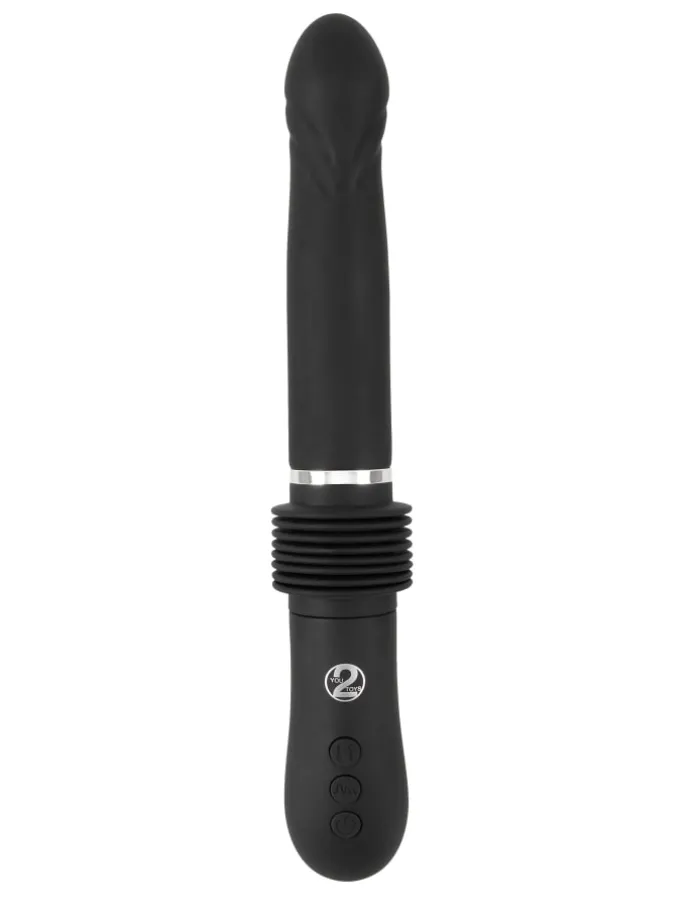 Vibrator mit Stoßfunktion RC Fucking Machine 2.0 in schwarz