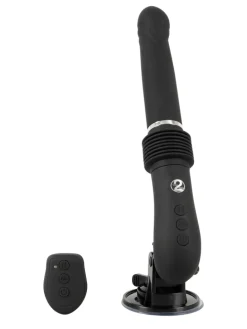 Vibrator mit Stoßfunktion RC Fucking Machine 2.0 in schwarz