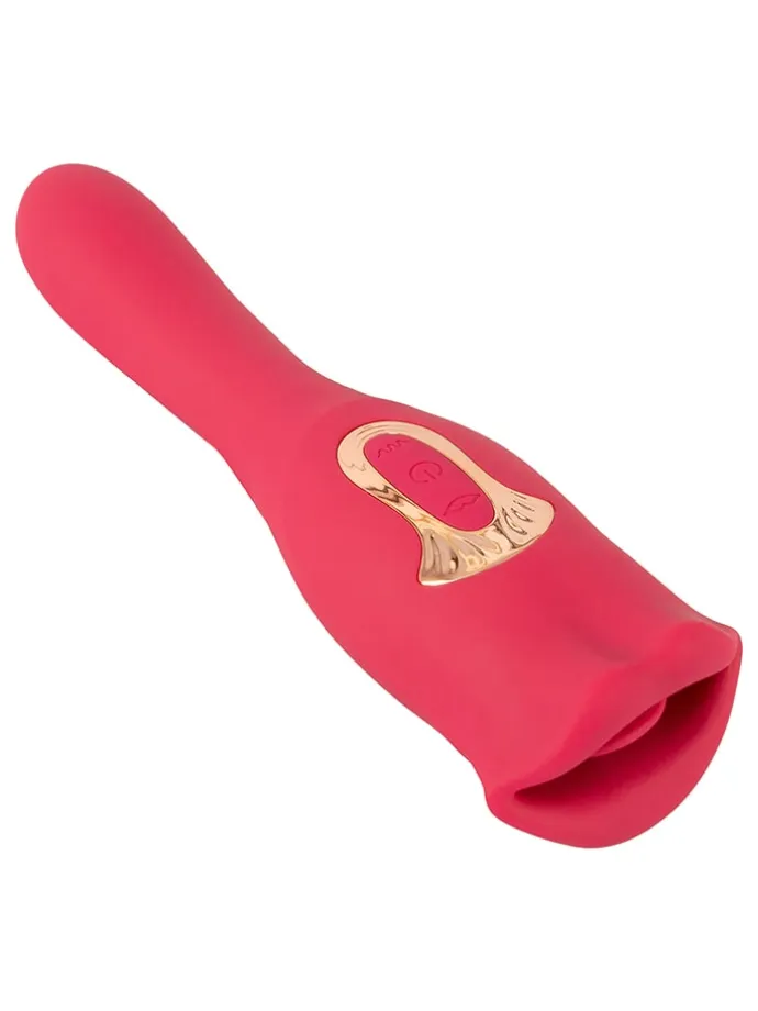 Vibrator "Moving Lip" in Rot - (L)22,2 cm