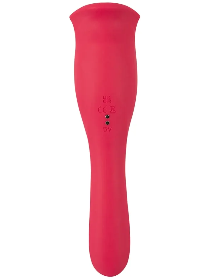 Vibrator "Moving Lip" in Rot - (L)22,2 cm
