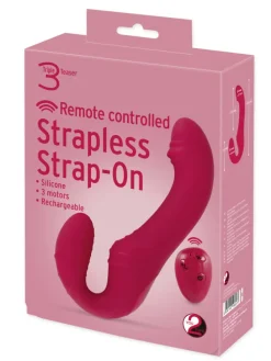 Vibrator RC Strapless Strap-On 3 in rot