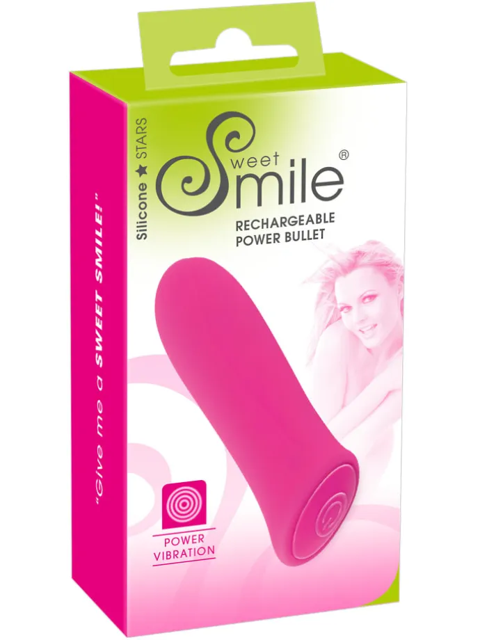 Vibrator Rechargeable Power Bullet in pink