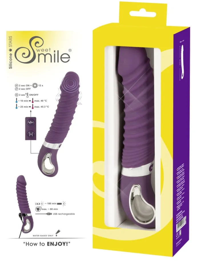 Vibrator Warming Soft Vibrator in lila