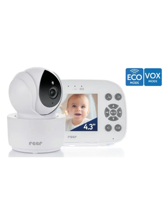 Video Babyphone 4.3" BabyCam XL Move in Weiß ab 0 Monate