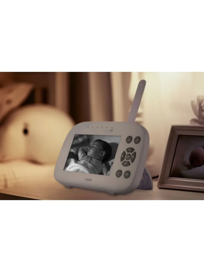 Video Babyphone 4.3" BabyCam XL Move in Weiß ab 0 Monate