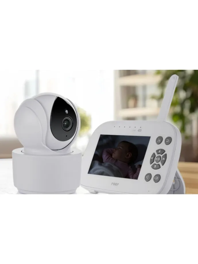 Video Babyphone 4.3" BabyCam XL Move in Weiß ab 0 Monate