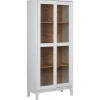 Vitrine RUMSON in Weiß - (W) 80 x (H) 183 x (L) 40 cm