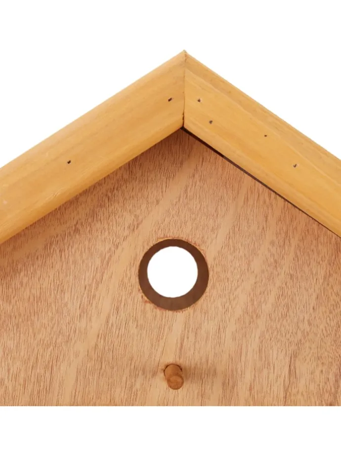 Vogelfutterhaus in Natur/ Grün - (B)66 x (H)137 x (T)59 cm