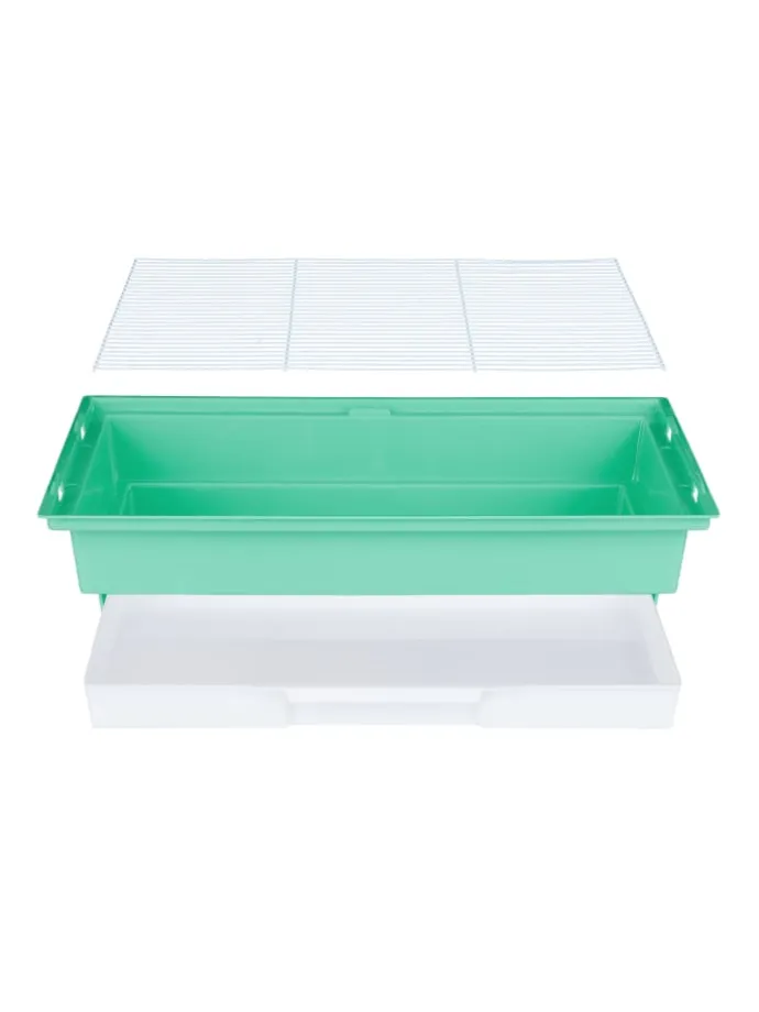 Vogelkäfig in Grün - (B)46,5 x (H)56,5 x (T)35,5 cm