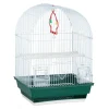 Vogelkäfig in Weiß/Grün - (B)34,5 x (H)49,5 x (T)28 cm