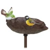 Vogeltränke in Braun