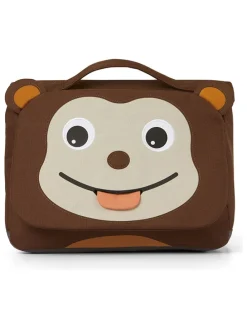 Vorschultasche "Affe" in Braun - (B)31,5 x (H)23,5 x (T)7 cm
