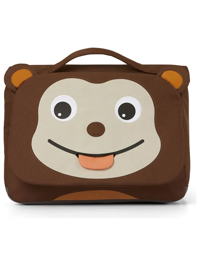 Vorschultasche "Affe" in Braun - (B)31,5 x (H)23,5 x (T)7 cm