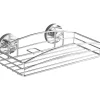 Wandablage "Vacuum-Loc" in Chrom - (B)26 x (H)6,5 x (T)14 cm