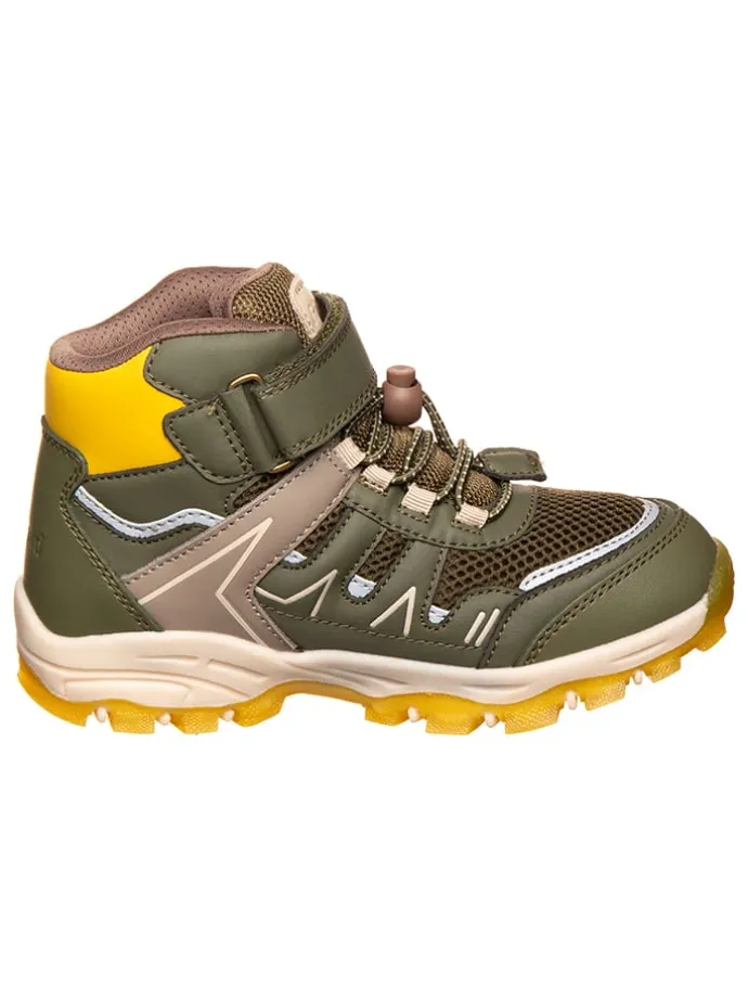 Wanderschuhe in Khaki/ Gelb