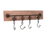 Wandgarderobe in Braun - (B)50 x (H)12 x (T)8 cm