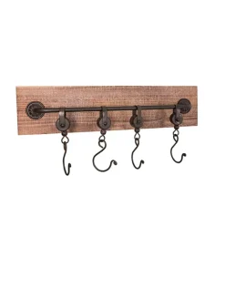 Wandgarderobe in Braun - (B)50 x (H)12 x (T)8 cm