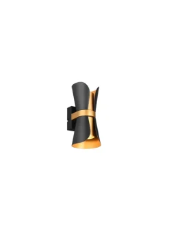 Wandleuchte COAT in Schwarz-Gold