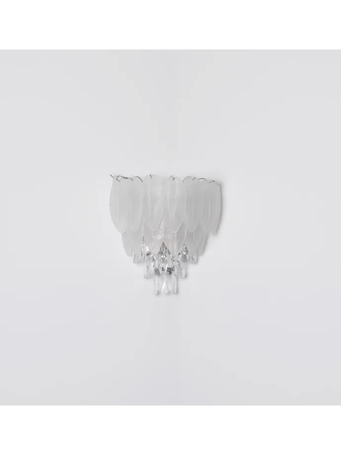 Wandleuchte "DALTON" in silver