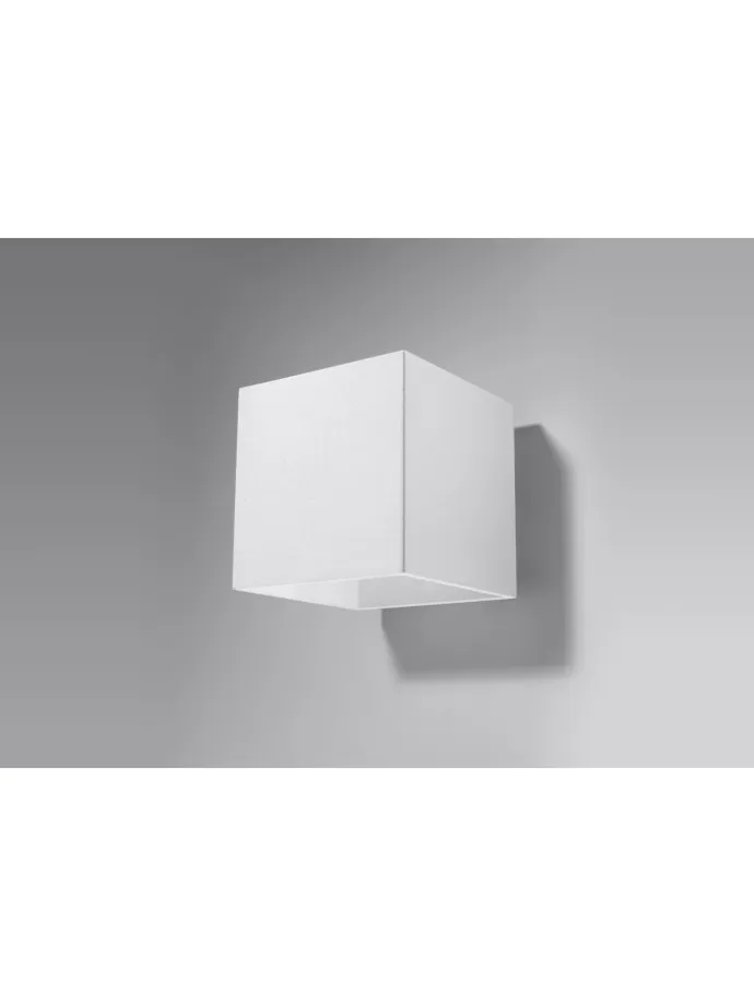 Wandleuchte GEO 1 in Weiß aluminium quadratische Lampe loft 1xG9 LED NICE LAMPS